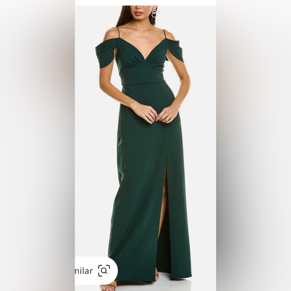 Sachin and Babi Brittany Gown Emerald
